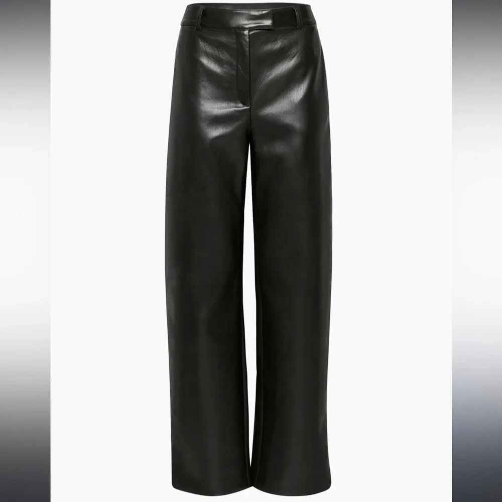 Babaton Vegan Leather Pant Sz.4 sold at Aritzia - Picture 1 of 7